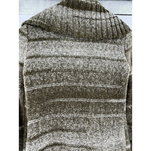 Marisa Christina Women's Small Sweater Big Collar Gray Wool Blend Cardigan - Picture 5 of 7